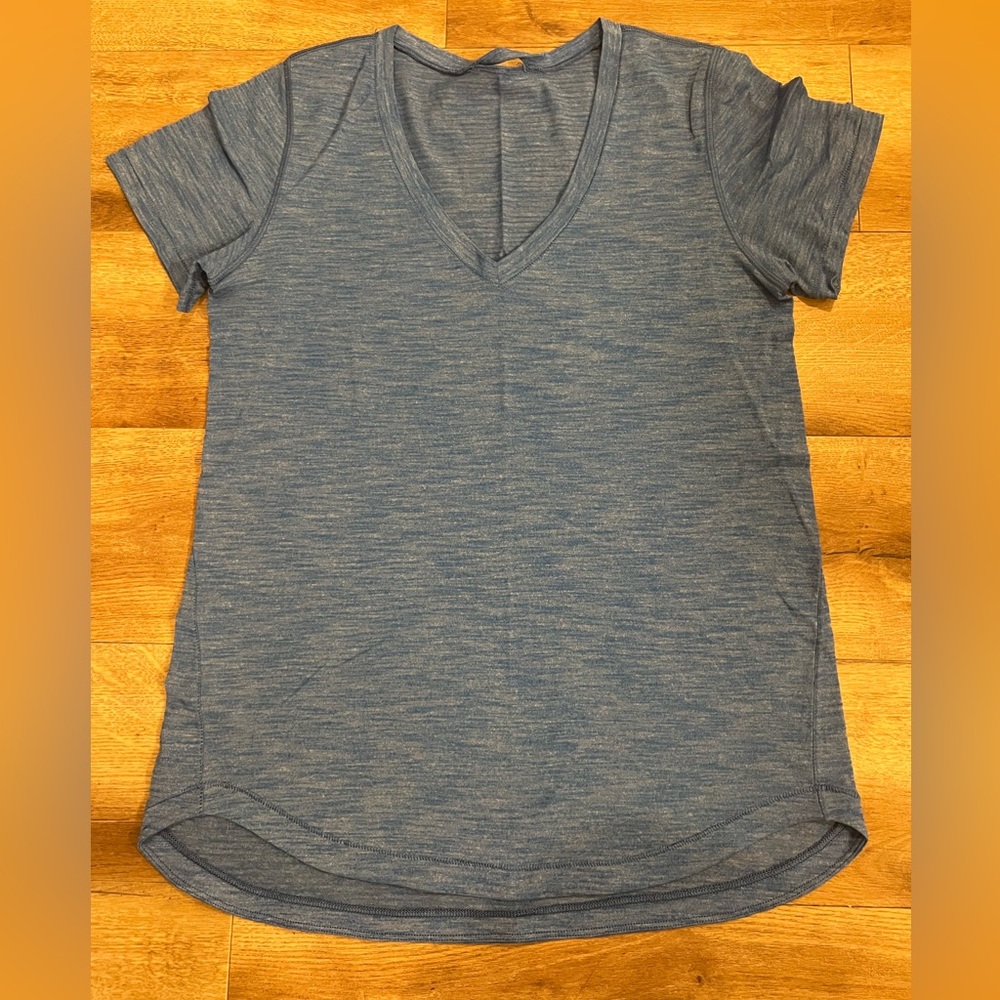 Lululemon T-shirt, blue.  Great condition!